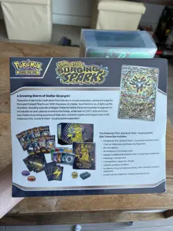 Pokemon Surging Sparks ETB Elite Trainer Box Factory Sealed + Protective Case! - Image 2