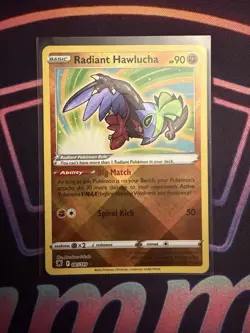 Pokemon TCG Radiant Hawlucha Sword & Shield - Astral Radiance 081/189 Holo NM - Image 1