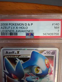 Pokemon TCG Azelf Lv. X Ultra Rare Holo 2008 Legends Awakened Set 140/146 PSA 7 - Image 3