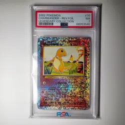 2002 POKEMON LEGENDARY COLLECTION #70 CHARMANDER-REVERSE FOIL PSA 7 - Image 1