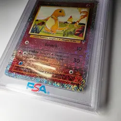 2002 POKEMON LEGENDARY COLLECTION #70 CHARMANDER-REVERSE FOIL PSA 7 - Image 4