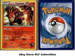 2015 Pokemon, Double Crisis, #2/34 Team Magma's Camerupt, Holo Rare - Image 1