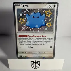 Pokemon TCG - Ditto 201/091 Paldean Fates - Shiny Rare Holo - NM - Image 1