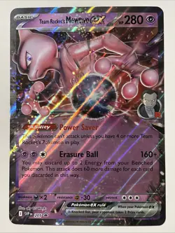 Team Rocket’s Mewtwo Ex JUMBO 205 SVP Black Star Promo Pokemon Oversized New TCG - Image 1