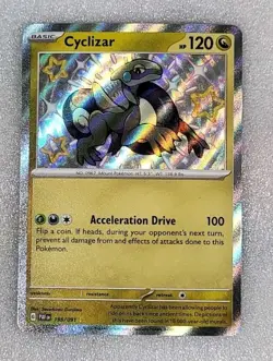 Cyclizar 195/091 NM/M SV Paldean Fates PAF EN Shiny Pokemon TCG - Image 1