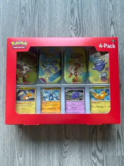 Pokemon TCG: Scarlet & Violet 151 Mini Tins 4 Pack SAMS CLUB SEALED IN HAND NEW - Image 1