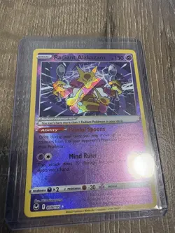 Pokemon TCG Radiant Alakazam 059/195 Silver Tempest Radiant Rare Holo English - Image 1