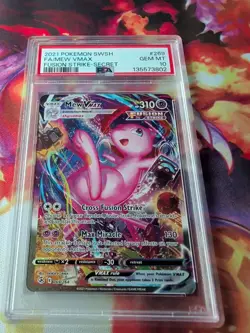 PSA 10 Pokemon TCG Swsh08: Fusion Strike Mew VMAX Full Art Secret 269/264 - Image 2