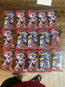Pokemon TCG Destined Rivals Sleeved Booster Pack Lot of 15 - Image 1