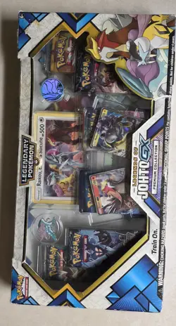 Pokemon TCG Legends of Johto GX Premium Collection Box - 6 Packs 820650804830 - Image 1
