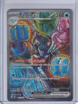 Palafin ex 151/131 Pokemon Prismatic Evolutions Special Illustration Rare NM - Image 1