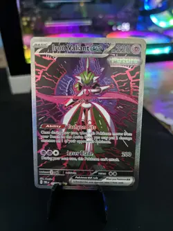 Pokemon TCG Prismatic Evolution Iron Valiant ex 157/131 Special Illustration Rar - Image 1
