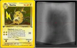 Pokemon Fossil 1st Edition Booster Pack (Scanned & Weighed) - Holo Raichu - Image 2