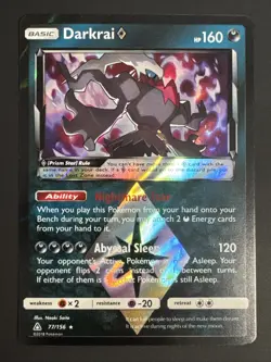 Pokemon TCG - Darkrai Prism Star 77/156 - SM Ultra Prism - HOLO Ultra Rare NM - Image 1
