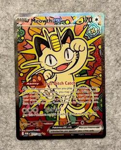 Pokemon TCG - Meowth ex 121/088 SIR - Perfect Order MINT See Pics +Centering ✅ - Image 1
