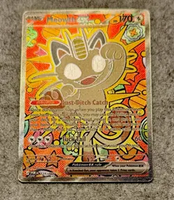 Pokemon TCG - Meowth ex 121/088 SIR - Perfect Order MINT See Pics +Centering ✅ - Image 2