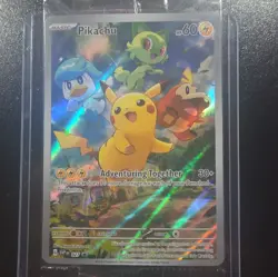 SEALED Pokemon Pikachu SVP 027 Scarlet & Violet Full Art Holo Black Star Promo - Image 1