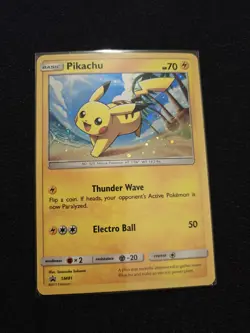 The Pokemon Company Pikachu SM81 Sun & Moon Promo Holo Basic 70HP Electro Ball - Image 1