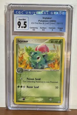 2004 Pokemon EX FireRed LeafGreen Ivysaur CGC 9 35/112 Pokemon - Image 1