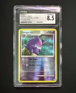 CGC 8.5 Gengar 27/130 Reverse Holo Diamond & Pearl POKEMON 2007 - Image 1
