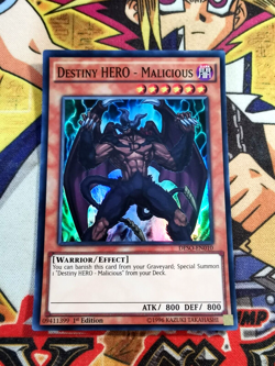 Destiny HERO - Malicious deso-en010 1st Edition (NM+) Super Rare Yu-Gi-Oh! - Image 1