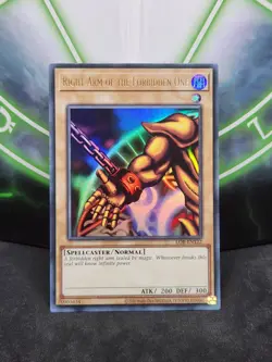Yugioh Right Arm of the Forbidden One LOB-EN122 Ultra Rare 25th Anniversary NM - Image 1