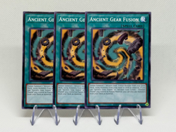Ancient Gear Fusion LEDE-AE113 Playset x3 Common AE NM YuGiOh Card - Image 1