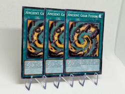 Ancient Gear Fusion LEDE-AE113 Playset x3 Common AE NM YuGiOh Card - Image 2