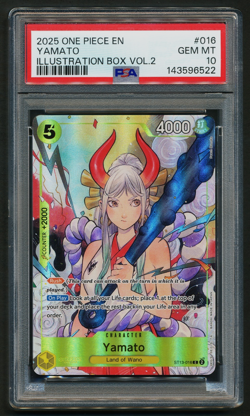 Yamato ST13-016 Illustration Box Vol. 2 Promo One Piece 2025 English PSA 10 - Image 1