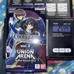 Heavy 25.44g Union Arena Sealed Code Geass Vol. 2 Booster Pack - Image 1