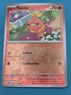 Torchic 040/182 Destined Rivals Common Reverse Holo Pokemon Card NM - Image 1