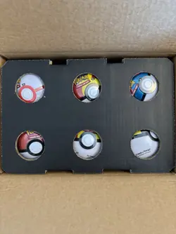 NEW-Pokemon TCG Pokeball Tins Set Of 6 Bonus 3 Promo Cards Pikachu Charizard - Image 3