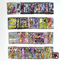 Pokemon Card Bulk Lot 100 V ex VMAX VSTAR NM-LP No Dupes Japanese US Stock 737 - Image 1