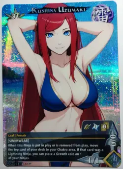 Carte Naruto TCG CCG Collectible Card Game Foil neuf Prism 409 Kushina Uzumaki - Image 1