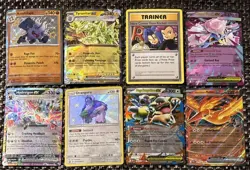 Lot of 8 Pokemon Cards New ex Full Art Shiny Secret Mega Ultra Rare Tera Holo… - Image 1