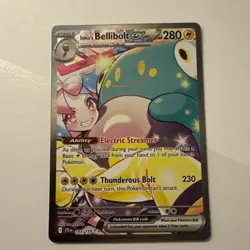 Iono's Bellibolt ex 183/159 Journey Together SIR Pokemon TCG Card NM - Image 1