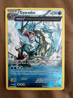 Pokemon TCG Gyarados Reverse Holo Rare Card 21/98 XY Ancient Origins NM - Image 1
