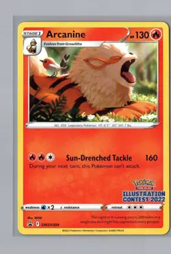 Arcanine (Illustration Contest 2022) Promo SWSH: Sword & Shield Promo Cards SWSH - Image 1