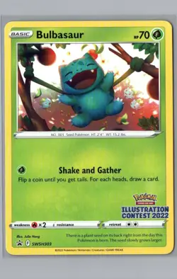 Bulbasaur (Illustration Contest 2022) Promo SWSH: Sword & Shield Promo Cards SWS - Image 1