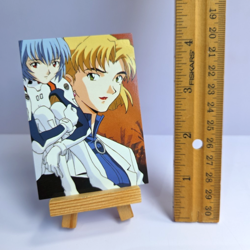 Rei / Ritsuko - PP18 - vtg 1996 Neon Genesis Evangelion CARDDASS MASTERS CARD - Image 2