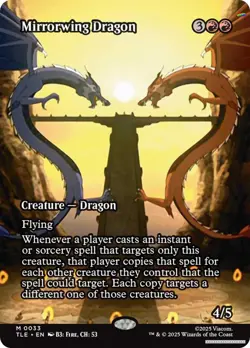 Mirrorwing Dragon (Borderless) [TLE - 33] - NM [Foil] TCG MTG - Image 1
