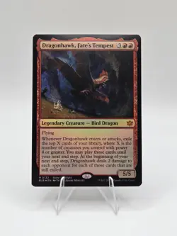 Dragonhawk, Fate's Tempest Bloomburrow Foil Near Mint - Image 1