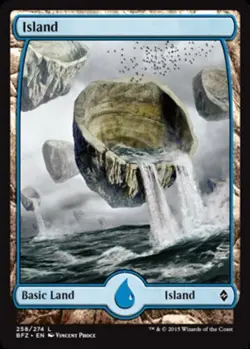 10x Island (258) (Full Art) NM-Mint, English Battle for Zendikar MTG Magic - Image 1
