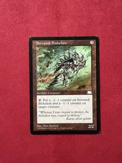 Serrated Biskelion - Weatherlight Vintage Magic The Gathering MTG Classic - Image 1