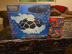 No Reserve Pokemon TCG Scarlet Violet Stellar Crown ETB & PHANTASMAL FLAMES BOX - Image 1