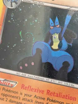Pokemon TCG Lucario Legendary Treasures Holo 80/113 With HD Galaxy Swirl 🍥 - Image 2
