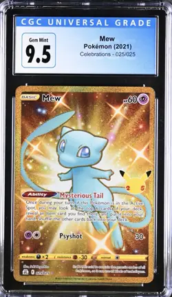 2021 Pokemon Celebrations Mew #25 CGC 9.5 - Image 1