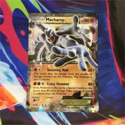 Pokemon Machamp EX 37/98 XY Ancient Origins Ultra Rare Full Art Holo 180 HP - Image 1