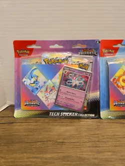 Pokemon Prismatic Evolutions Tech Sticker Collection Sealed - Complete Set of 3 - Image 4