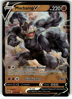 Machamp V 072/189 SWSH10: Astral Radiance NM Pokemon Card TCG - Image 1